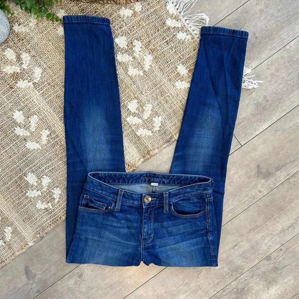 Banana Republic Women’s Skinny Ankle Blue Jeans Size 26R